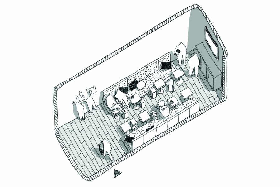 Left Brain, Meeting Room, Drawing